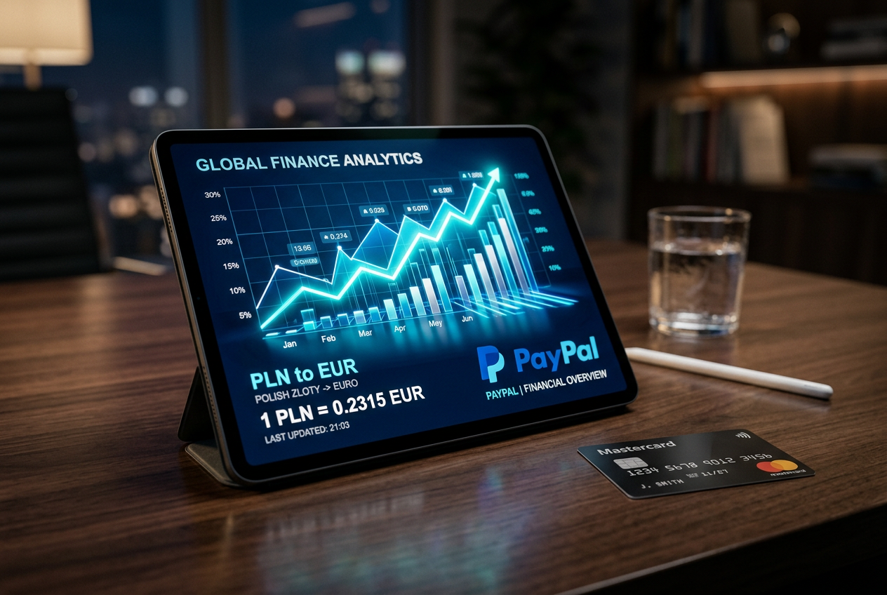 A close-up of financial analytics and payment processing charts on a tablet screen.