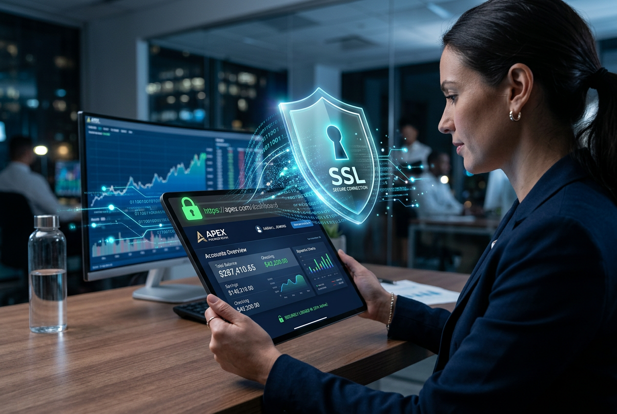A digital representation of secure financial encryption.